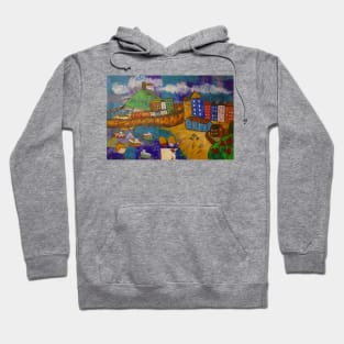 Atmospheric view of Tenby, Pembrokeshire Hoodie